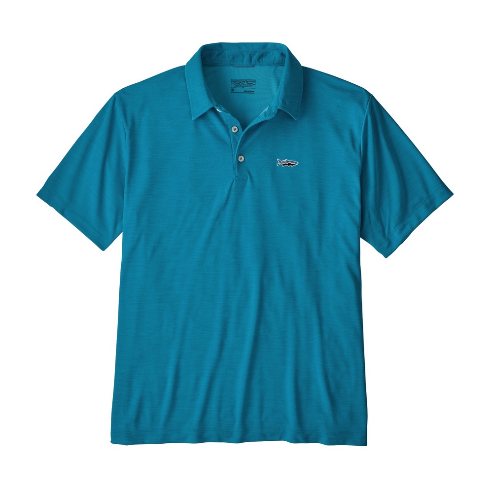 Patagonia Men's Sunshade Polo - Tarpon Fitz Roy‎ size L
